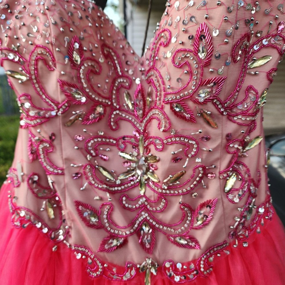 Fushia Pink Pageant dress